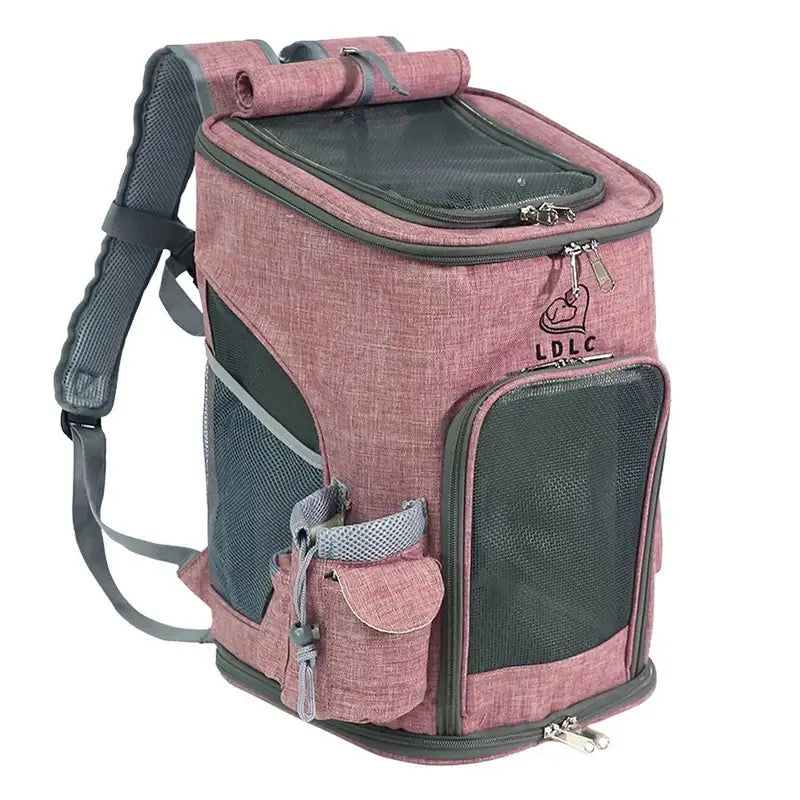 sac à dos pour chat rose