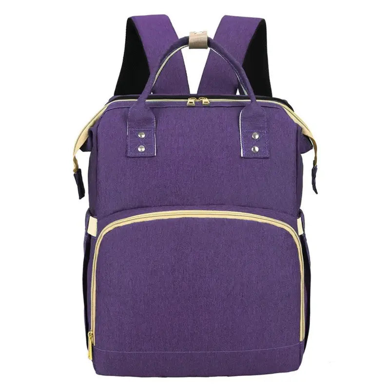 sac à dos à langer lit violet