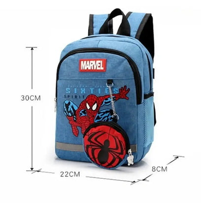 sac à dos maternelle spiderman dimensions : 30cmx22cmx8cm