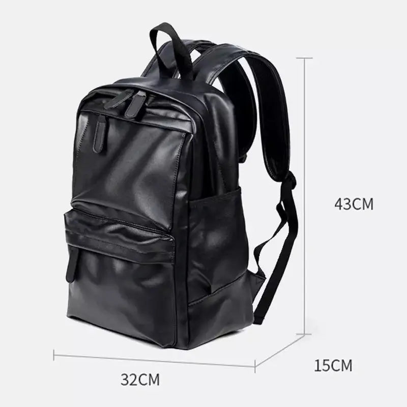 sac à dos homme cuir noir dimensions : 43cmx32cmx15cm