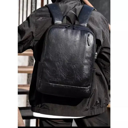 sac à dos cuir homme noir pour ordinateur