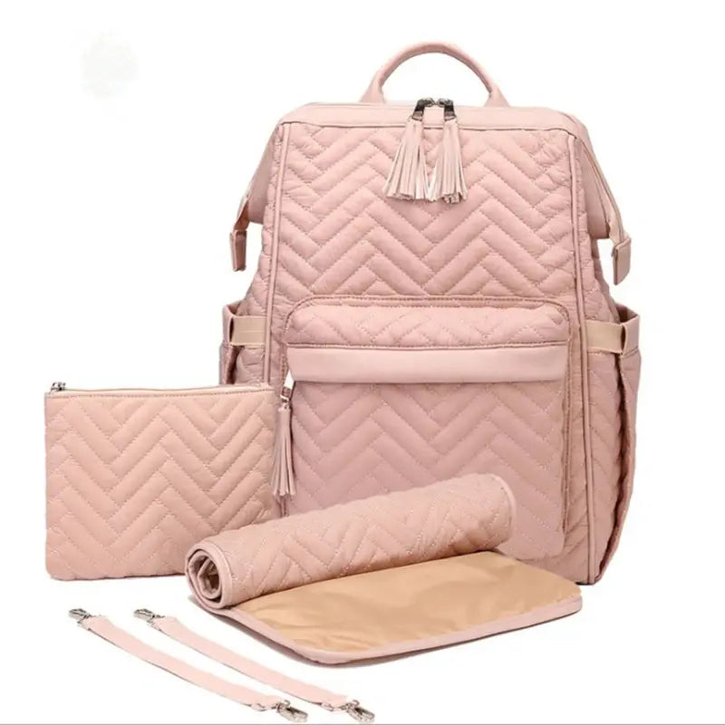 sac à dos à langer design rose