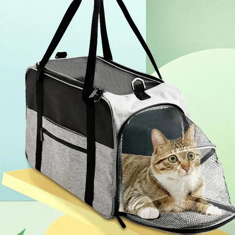 sac à bandoulière pour chat extensible