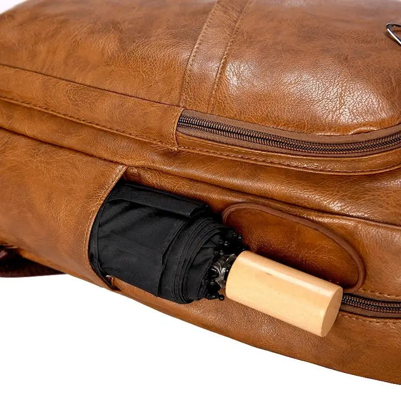 sac à dos ordinateur homme cuir avec poches latérales