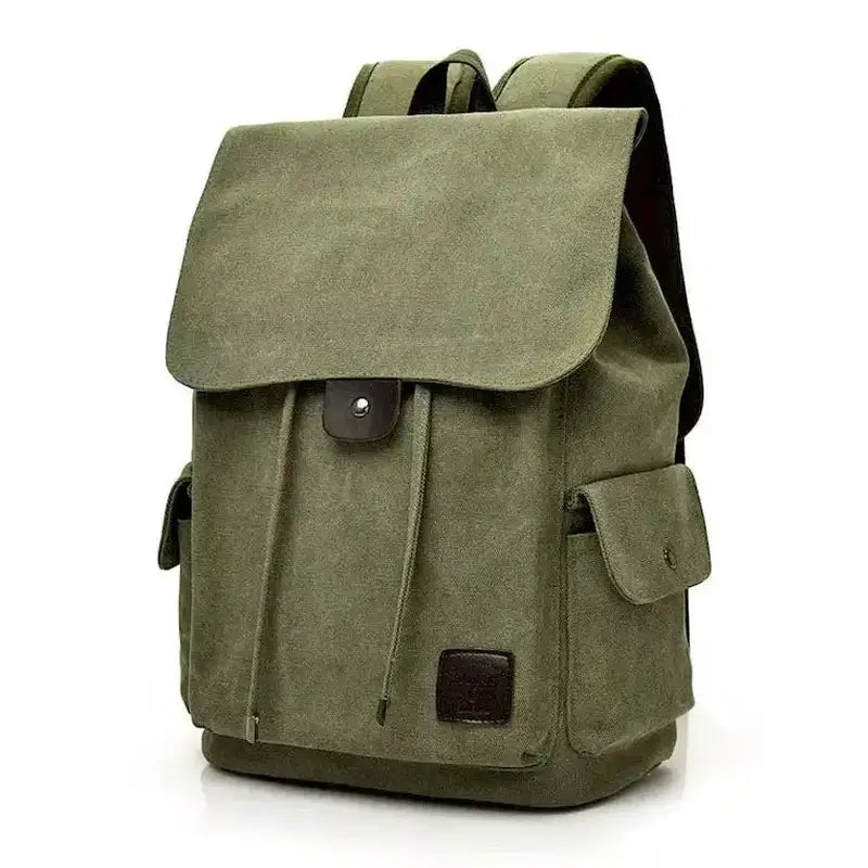 cartable homme en toile canvas vert