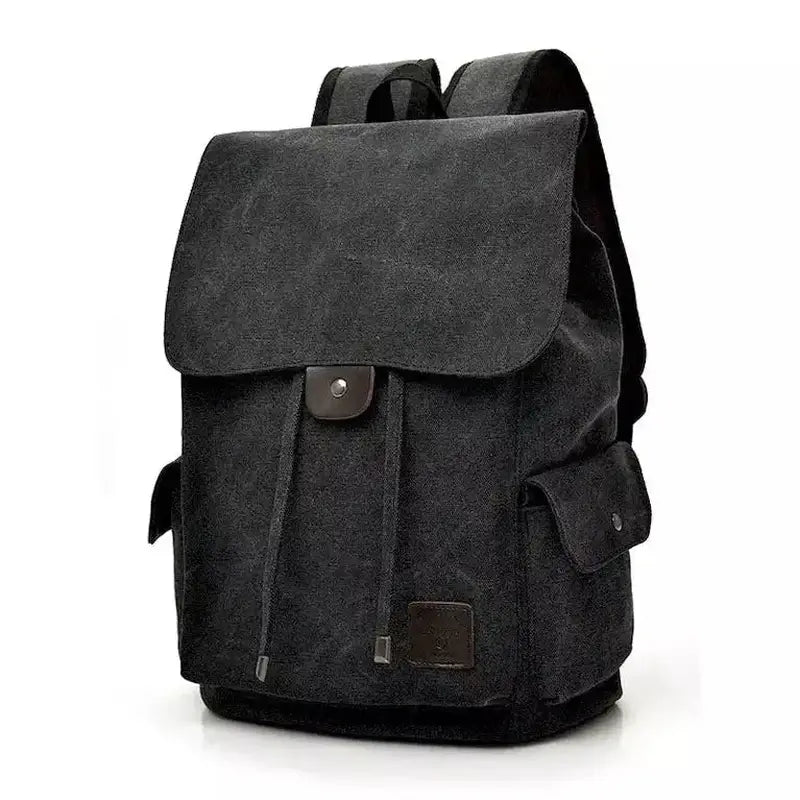 cartable homme en toile canvas noir