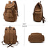 Sac à dos vintage homme en toile