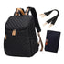 Sac à dos à langer noir