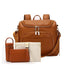 Sac à dos à langer en cuir