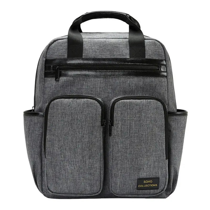 Sac à dos à langer gris